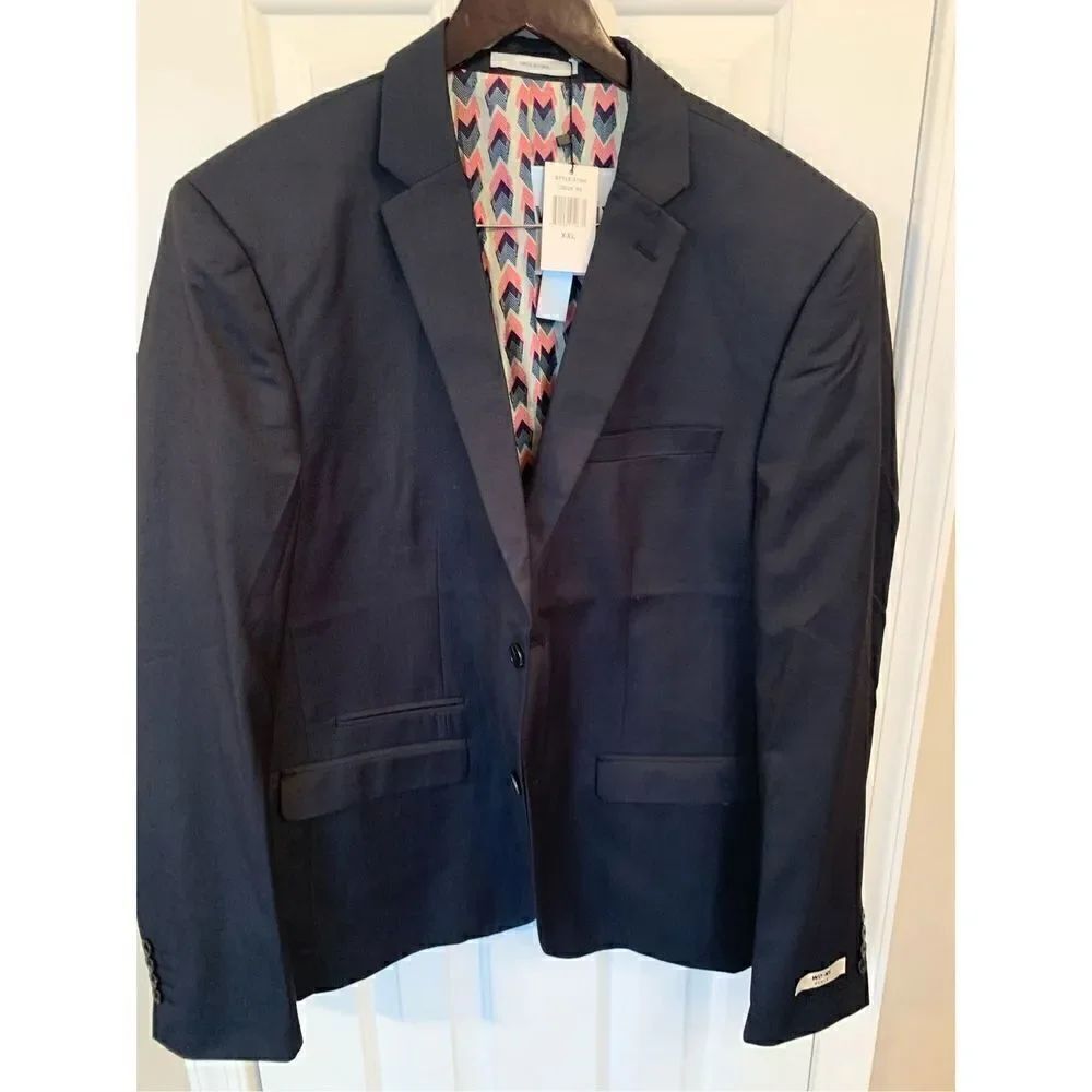 Blue suit jacket size xxl